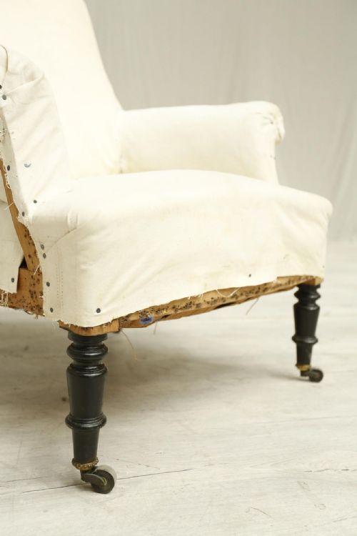 fig 1. Single Napoleon III Square backed armchair