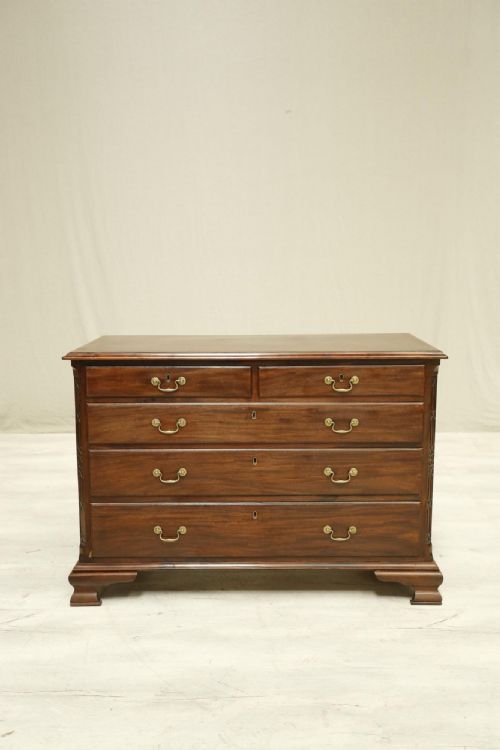 Georgian Mahogany Chippendale Type Chest of Drawer