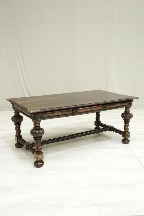 Antique 19th Century Portuguese Rosewood Desk