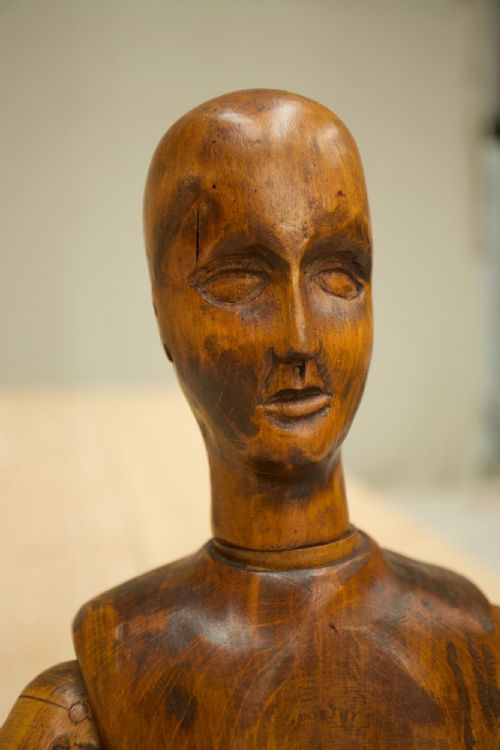 fig 1. 34inch 19th century pine Lay figure