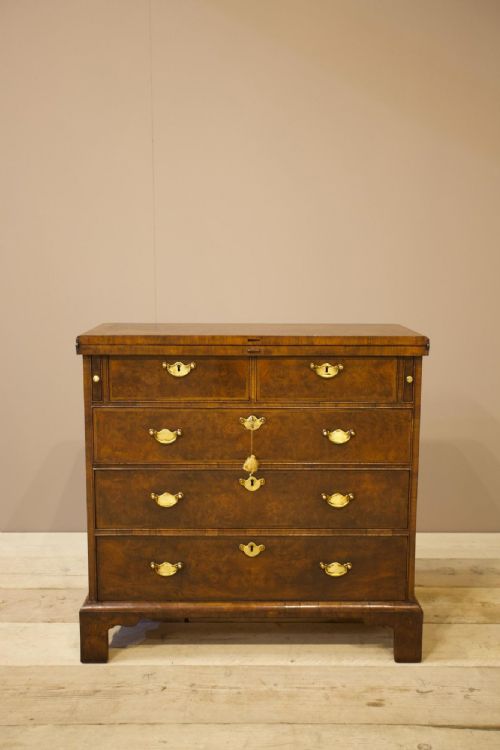 19th Century Chest of Drawers with Fold Over Top
