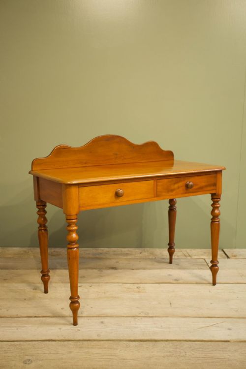Victorian Mahogany Scalloped Back Serving Table