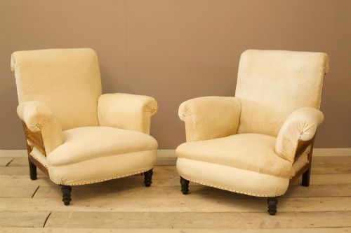 fig 1. Pair of 19th century Club chairs