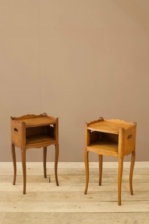 Pair of 19th Century Oak Bedside Tables