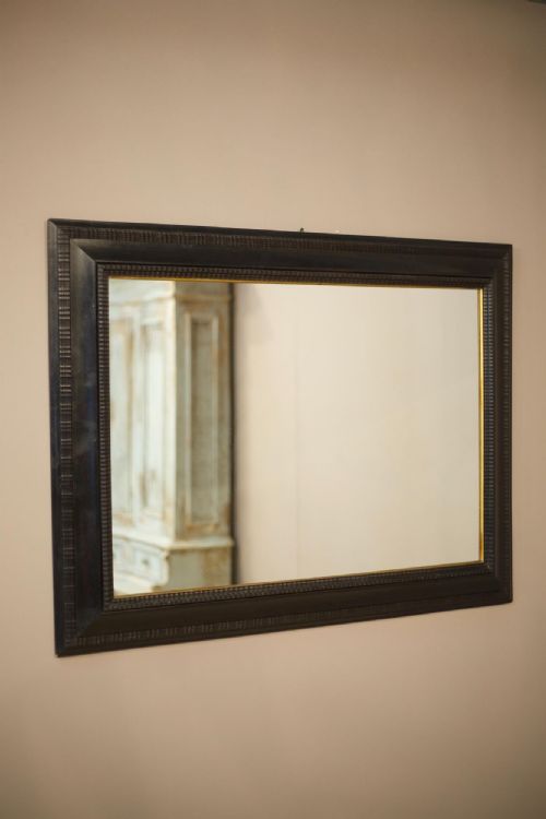 19th Century Ebonised Italian Mirror No5