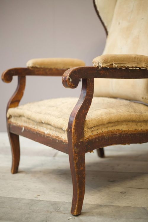 fig 1. Unusual 18th century reclining armchair