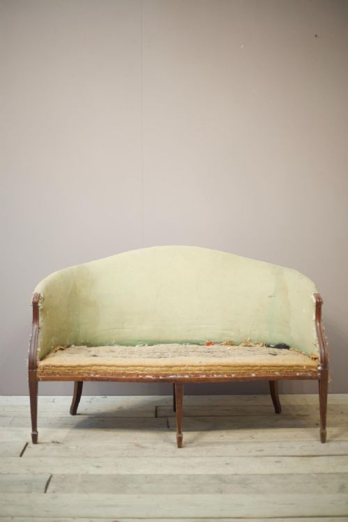 English Country House Hepplewhite Style Sofa