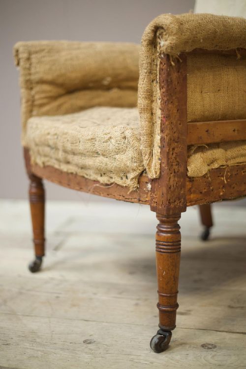 fig 1. 19th century English country house armchair