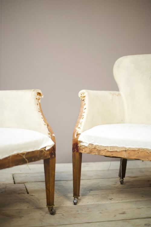 fig 1. Pair of 20th century English spoon back armchairs