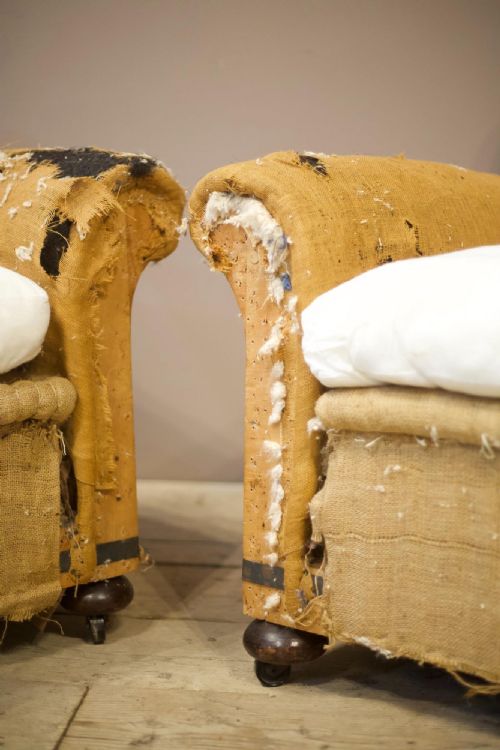 fig 1. Pair of 1930's English Club chairs