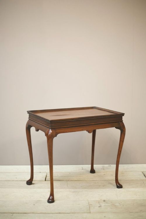Georgian Mahogany Silver Table with Cabriole Legs