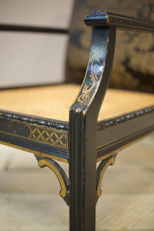 fig 1. c.1900 Chinoiserie open armchair
