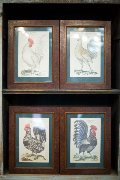 4x 20th Century German Cockerel Prints