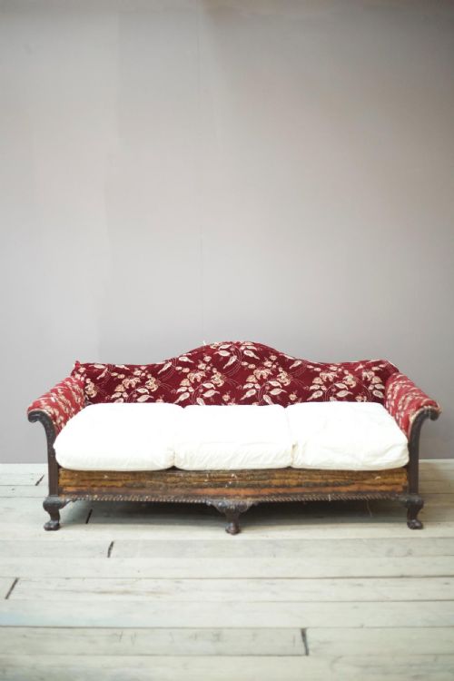 C.1900 Camel Back Deep Seated Country House Sofa