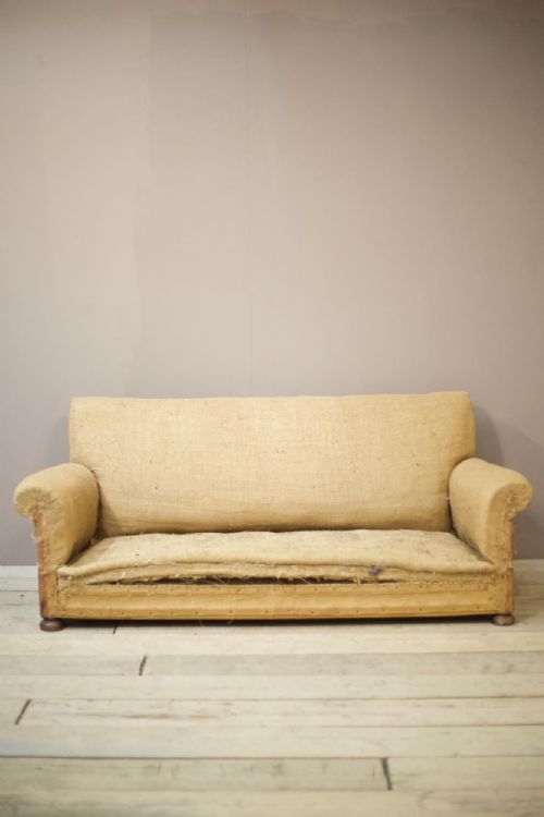 1930'S English Country House Square Back Sofa