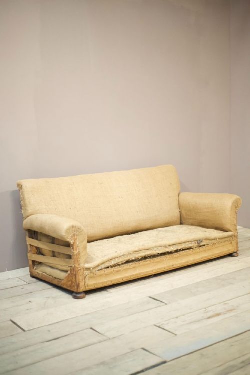 fig 1. 1930's English country house square back sofa