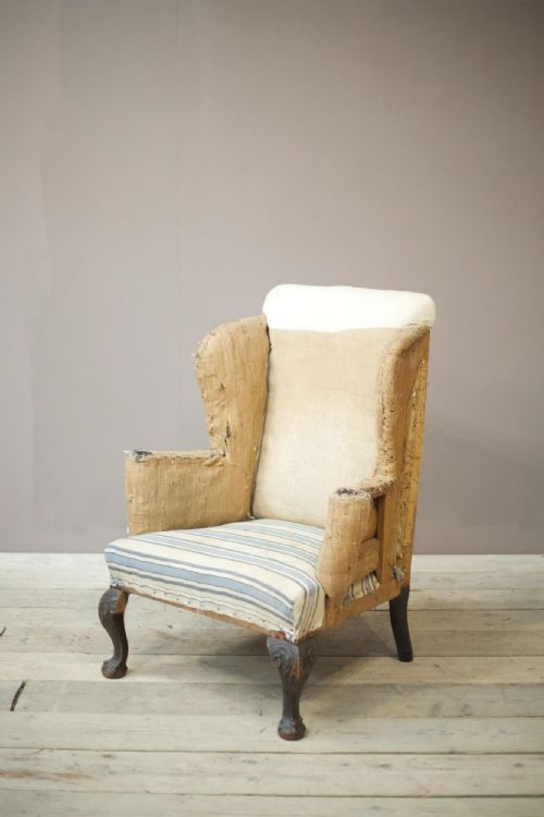 19th Century Georgian Style Wingback Armchair