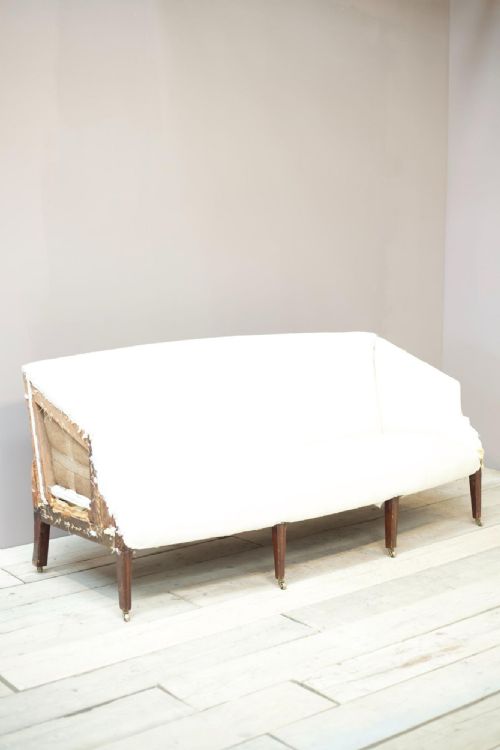 fig 1. Georgian period sofa with angled sides