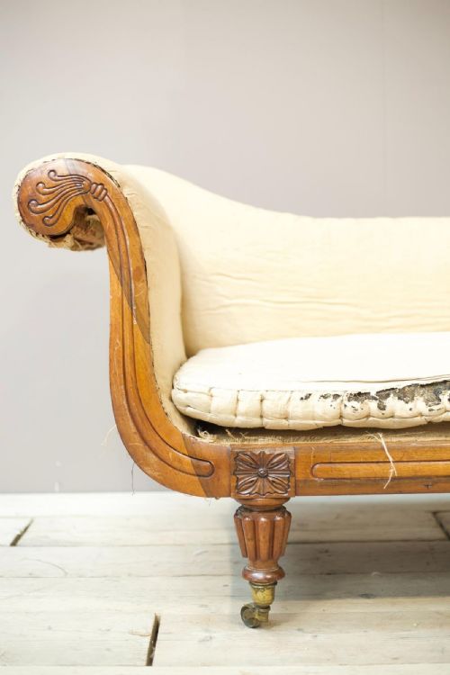 fig 1. Regency period rosewood Chaise longue