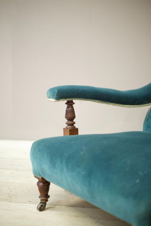 fig 1. 19th century Open armchair by Hampton and sons