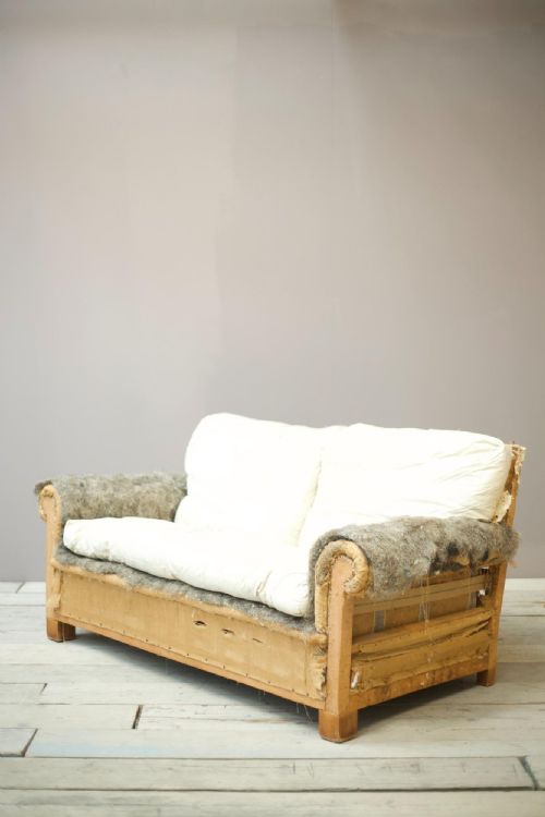 Edwardian Square Back 2 Seater Sofa