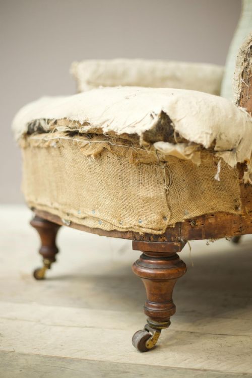 fig 1. Victorian English scroll back armchair