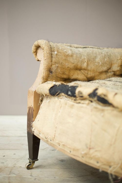 fig 1. Antique Edwardian scroll back armchair