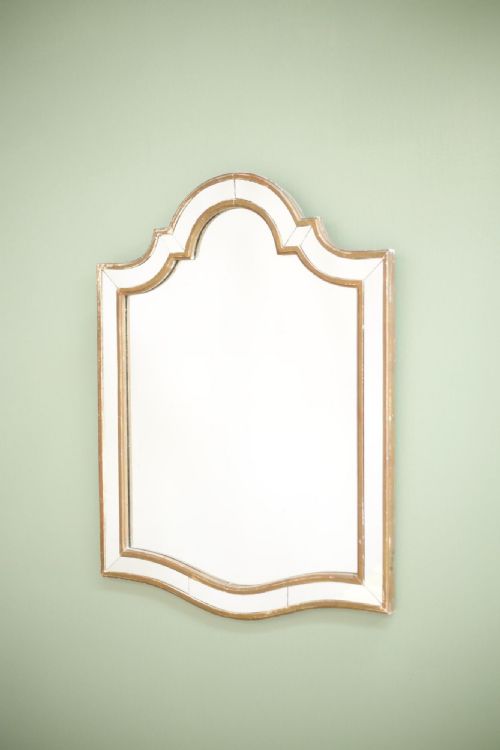 Unusual Shaped Early 20th Century Gilt Mirror
