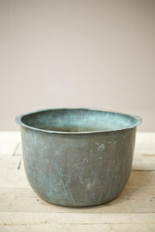 19th Century Verdigris Copper Vat