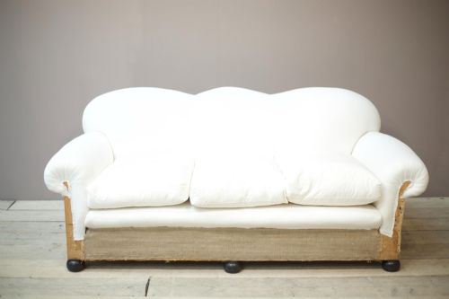 fig 1. 1930's Scalloped back country house sofa