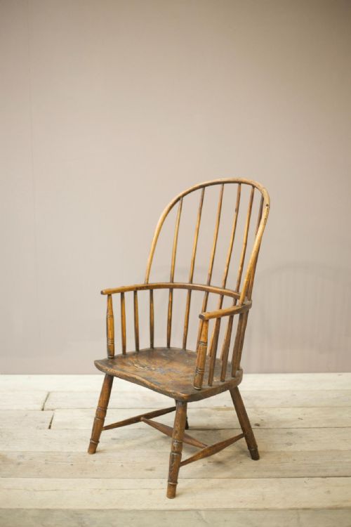 18th Century Folk Art Stick Back Windsor Chair