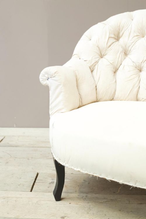 fig 1. Napoleon III buttoned curved back sofa