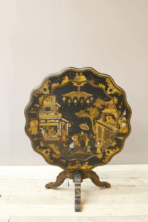 19th Century Chinoiserie Tilt Top Table