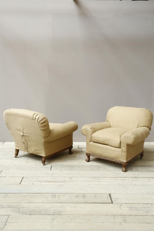 Pair of Early 20th Century Country House Armchairs