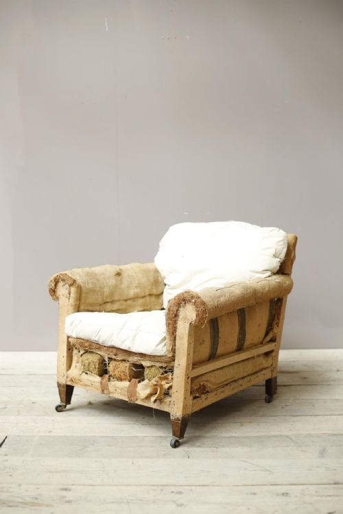 Early 20th Century Scroll Arm Country House Armchair