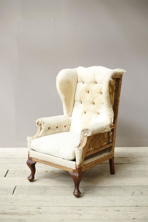 Large Proportioned Victorian Wingback Armchair