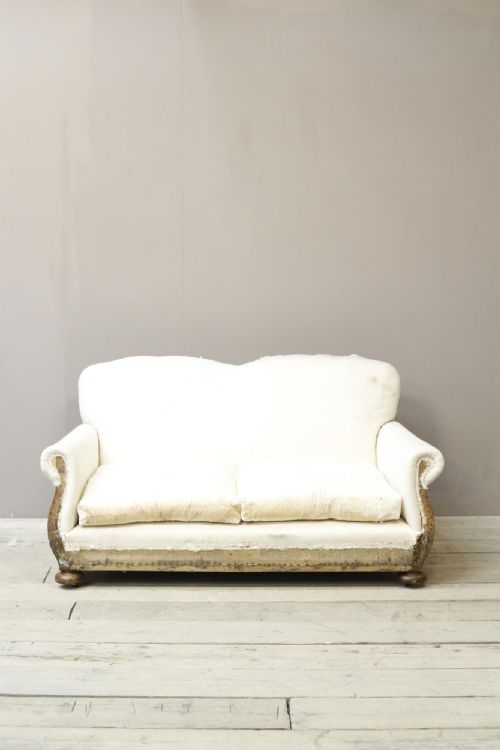 Early 20th Century Curvy Country House Sofa
