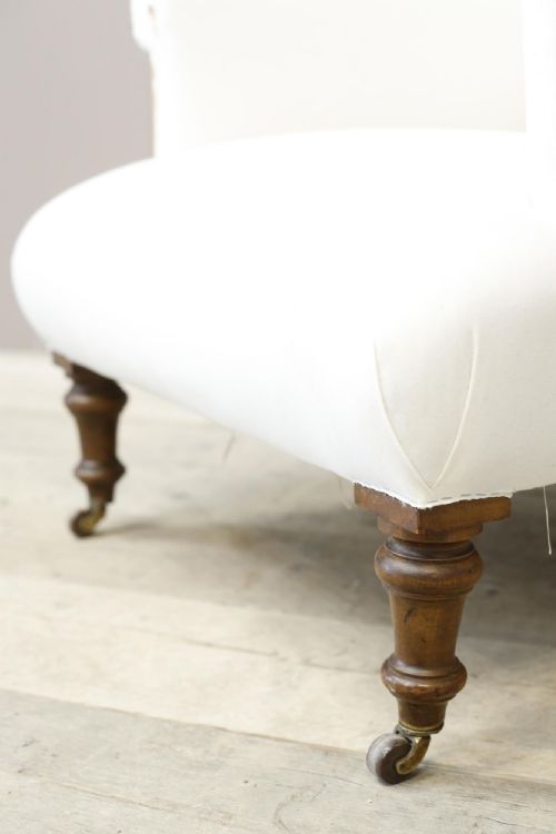 fig 1. Victorian English scroll back armchair