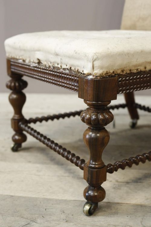 fig 1. Large Regency rosewood slipper chair