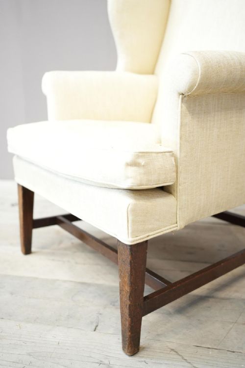 fig 1. Elegant Georgian wingback armchair