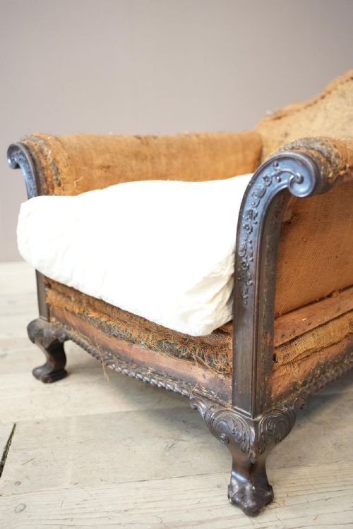 fig 1. Deep seated Victorian country house armchair