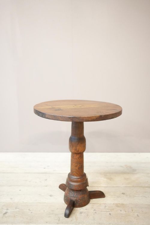 Early 19th Century French Walnut and Oak Lamp Table