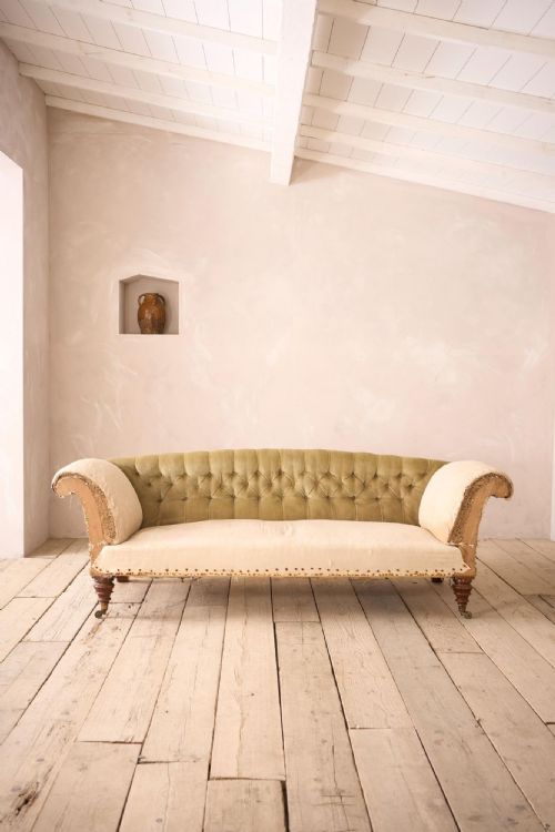 Victorian Country House Curved Back Sofa