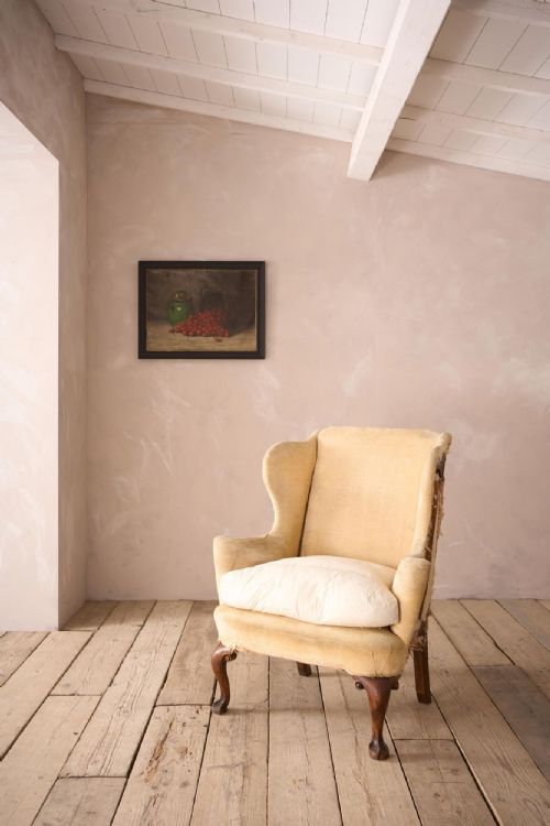 Georgian Wide Seated Wingback Armchair