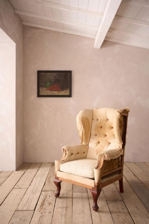 Large Proportioned Victorian Wingback Armchair