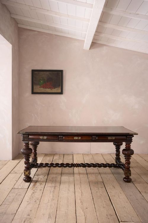 Antique 19th Century Portuguese Rosewood Desk