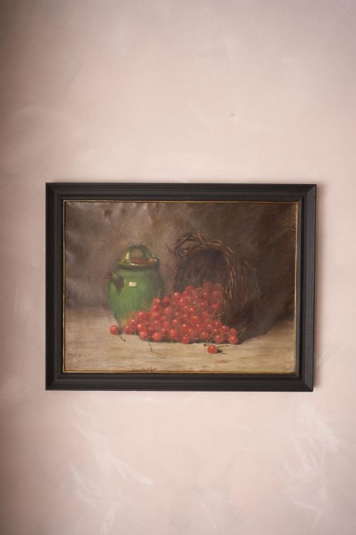 19th Century Oil on Cavas Painting of a Confit Pot
