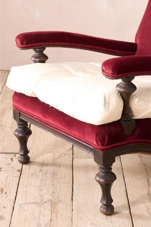 fig 1. Large shapely Anglo-Indian style open armchair