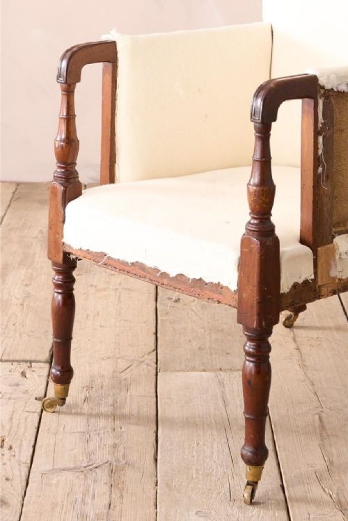 fig 1. Georgian Neat proportioned mahogany framed armchair
