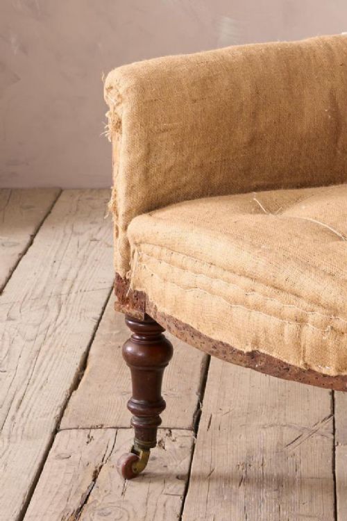fig 1. Early Victorian buttoned back country house armchair